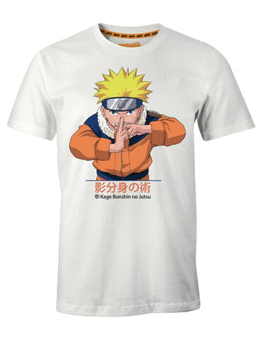 T-shirt Homme - Naruto : Uzumaki Naruto - Blanc Taille M